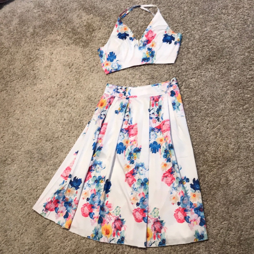 Two piece summer skirt and top